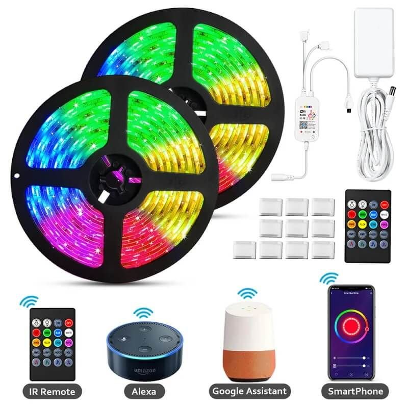 IR control RGB 5050 5M 10M 18L Strip Kit Nonwaterproof Flex strips for Living Room