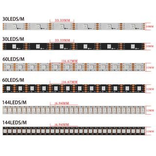 SK9822 RGB LED Strip | Addressable SPI Pixel LED Tape 5V/12V - 3