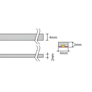 3D Mini LED Strip Light 5mm*4mm 6W/M 24V 512LEDs/M - 1